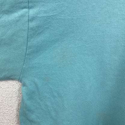 古着 used　90s　1994　半袖プリントTシャツ　ヴィンテージ　クルーネック　レトロデザイン　水色　ライトブルー　XLサイズ