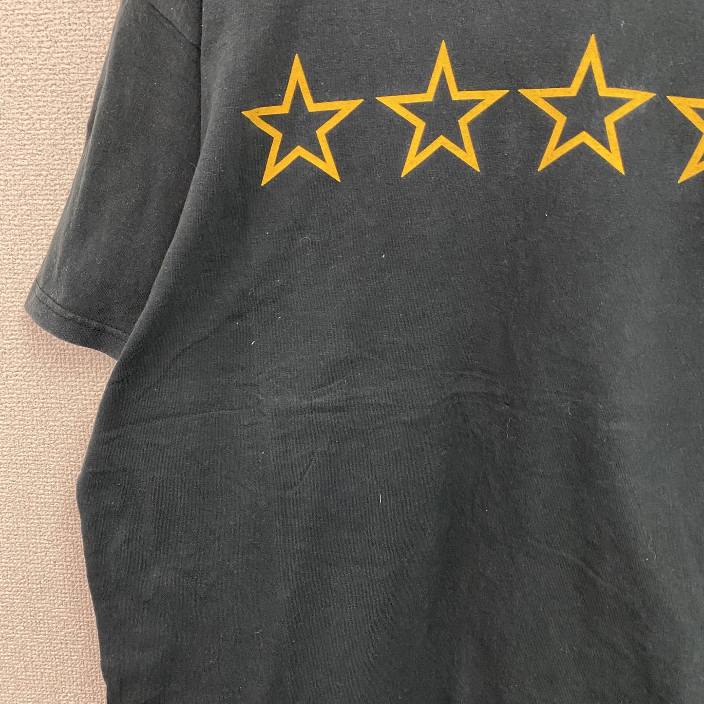 VANSON　バンソン　半袖プリントTシャツ　デカロゴ　黒　ブラック　Lサイズ