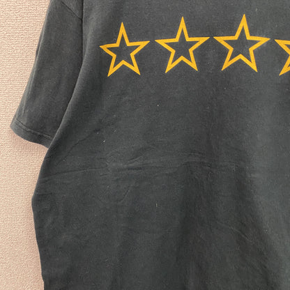 VANSON　バンソン　半袖プリントTシャツ　デカロゴ　黒　ブラック　Lサイズ