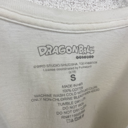 古着 used　DORAGONBALL ドラゴンボール　半袖オリジナルアニメプリントTシャツ　白　レトロ　クルーネック　Sサイズ