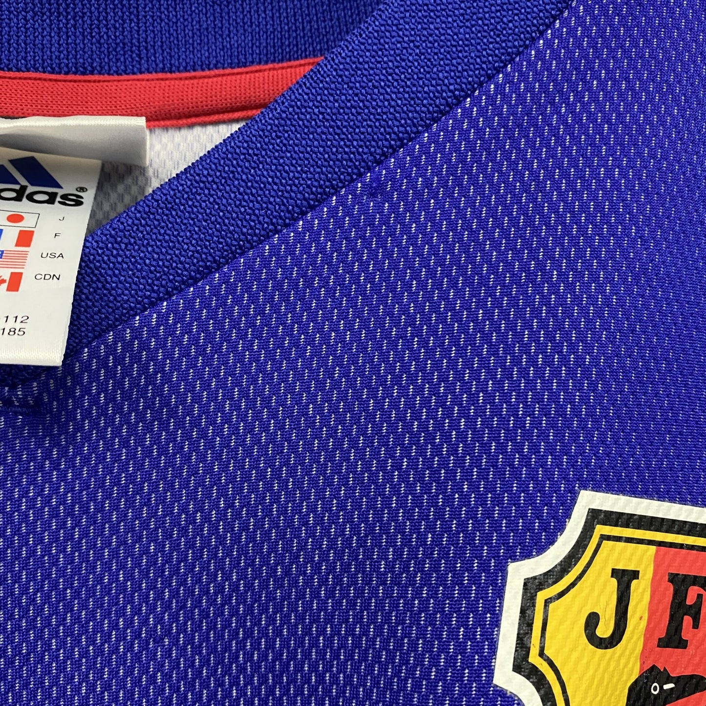 00s　adidas　アディダス　サッカー日本代表　ユニフォーム　ゲームシャツ　ヴィンテージ　青　ブルー　Oサイズ