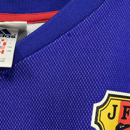 00s　adidas　アディダス　サッカー日本代表　ユニフォーム　ゲームシャツ　ヴィンテージ　青　ブルー　Oサイズ