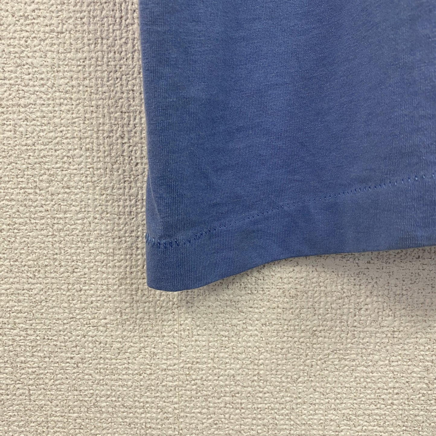 古着 used　90s　半袖プリントTシャツ　ヴィンテージ　シングルステッチ　花柄　水色　クルーネック　レトロ　Lサイズ