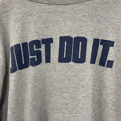 NIKE ナイキ　半袖プリントTシャツ　バスケットボール　スウッシュロゴ　グレー　クルーネック　XLサイズ