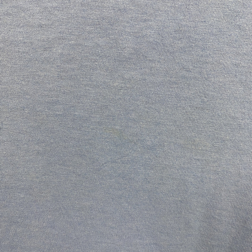 古着 used　90s　半袖プリントTシャツ　ヴィンテージ　シングルステッチ　花柄　水色　クルーネック　レトロ　Lサイズ