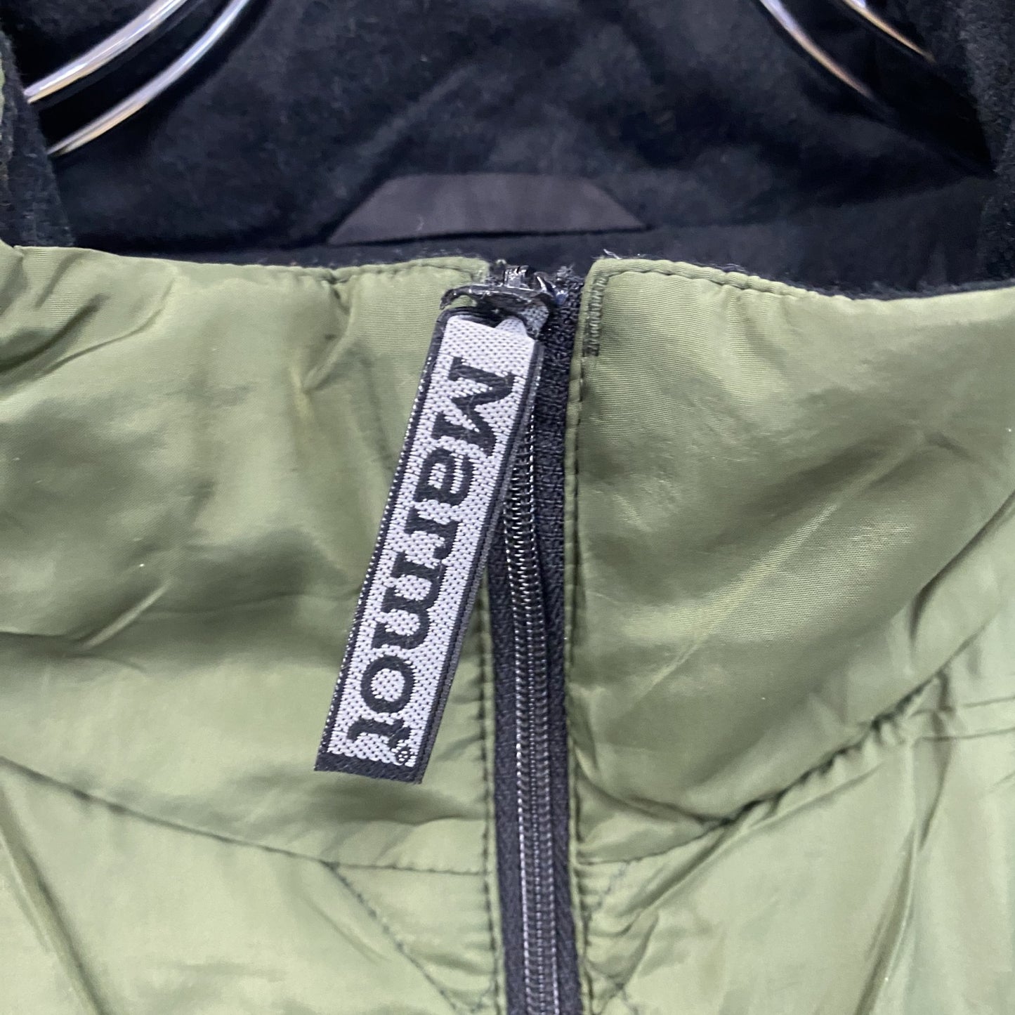 90s　Marmot　マーモット　キルティングジャケット　中綿入り　ヴィンテージ　カーキ　Lサイズ