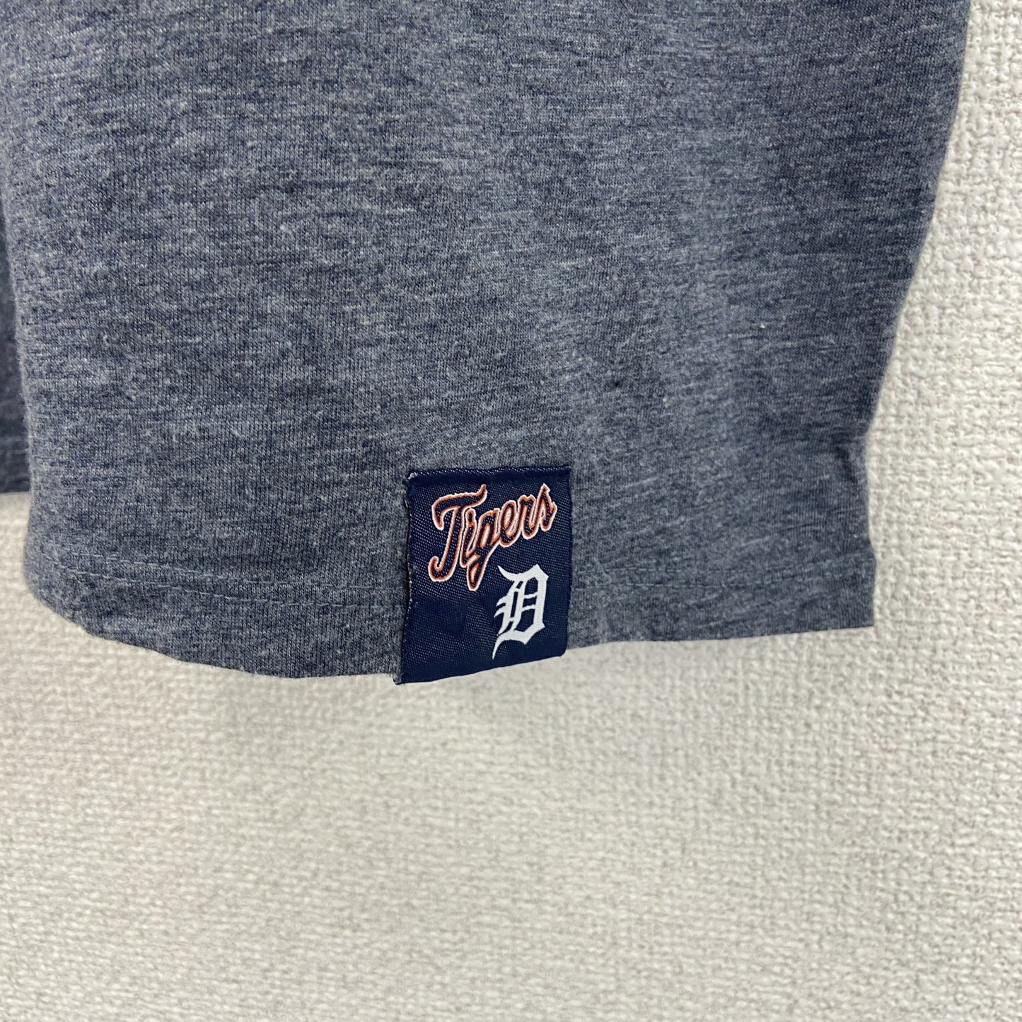 古着 used　NIKE ナイキ　半袖プリントTシャツ　DRI-FIT　スウッシュロゴ　グレー　クルーネック　カジュアル　Lサイズ