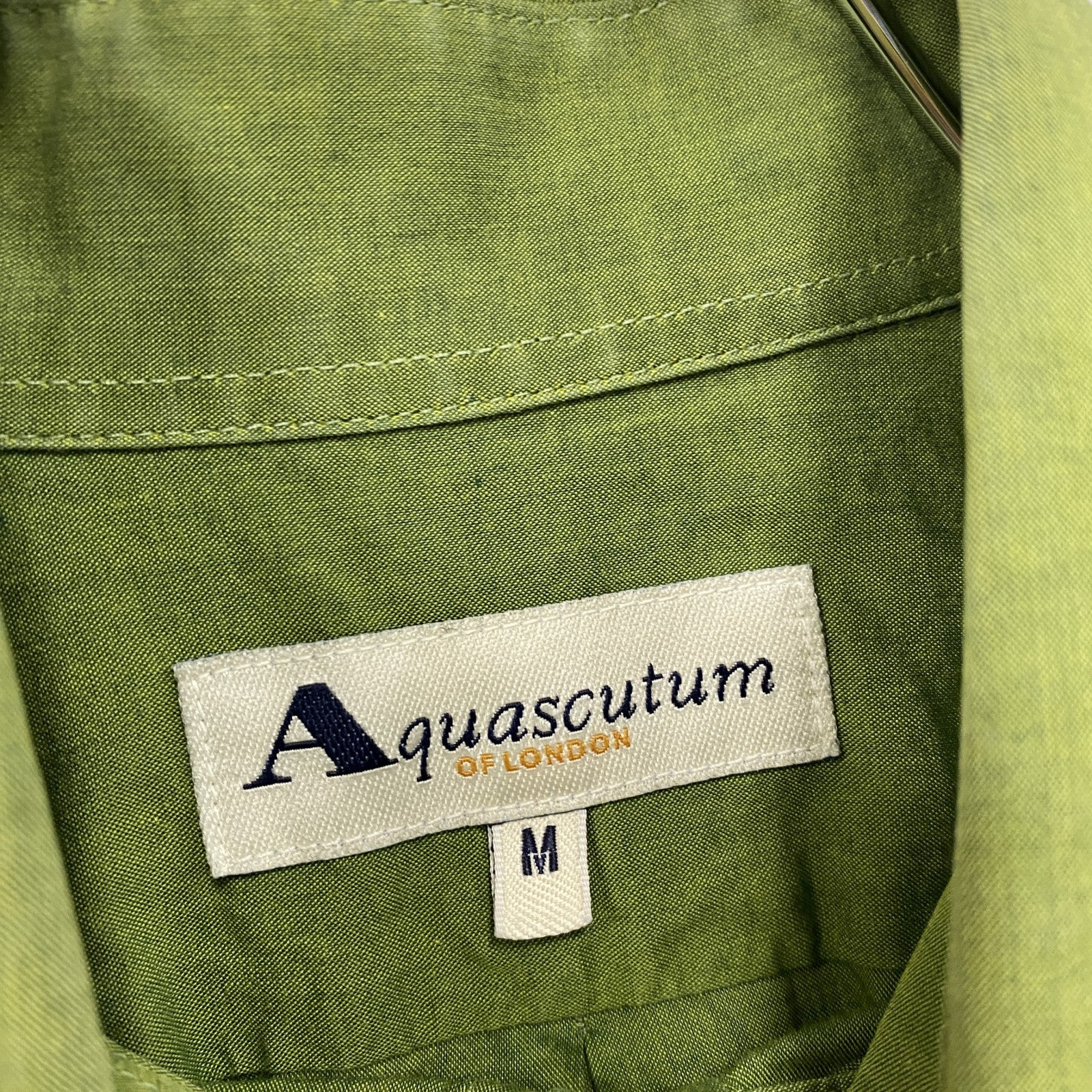 AQUA SCUTUM　アクアスキュータム　長袖シャツ　緑　グリーン　Mサイズ