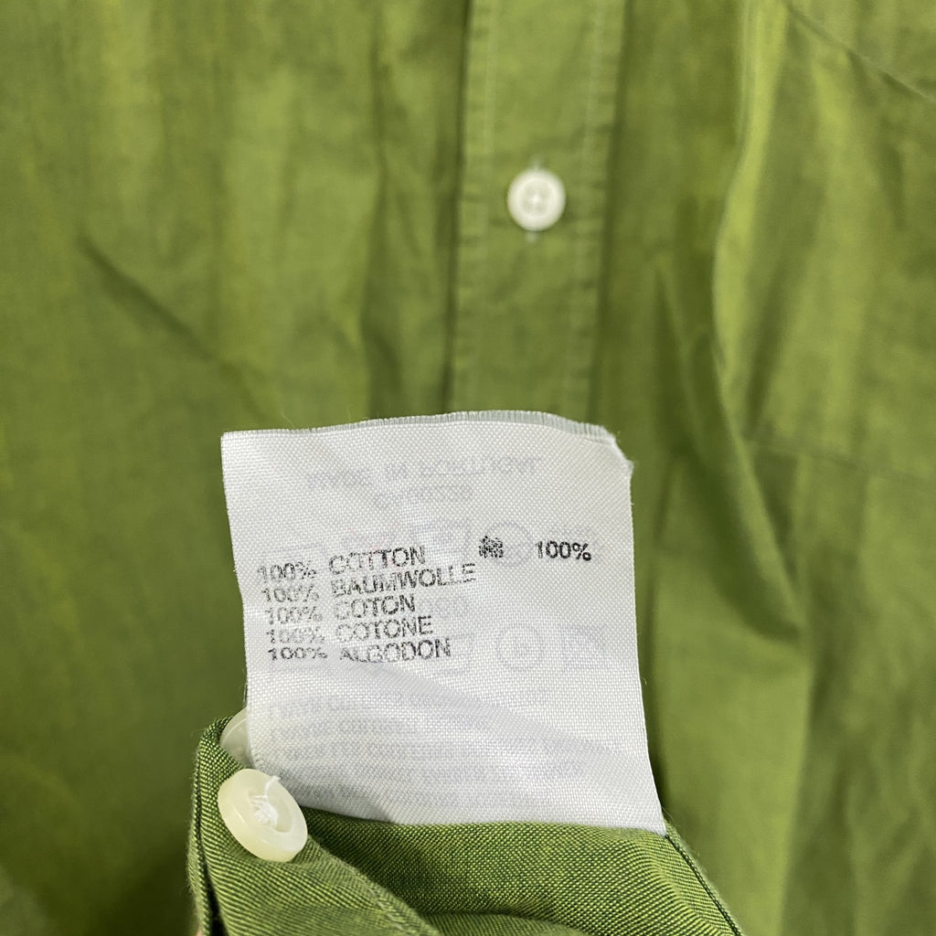 Aquascutum　アクアスキュータム　長袖シャツ　緑　グリーン　Mサイズ