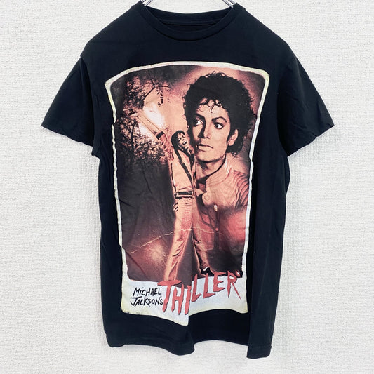 古着 used 　半袖音楽プリントTシャツ　マイケルジャクソン　ポップ　クルーネック　レトロデザイン　Sサイズ