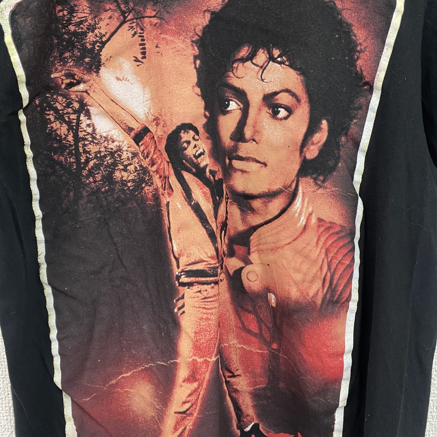 古着 used 　半袖音楽プリントTシャツ　マイケルジャクソン　ポップ　クルーネック　レトロデザイン　Sサイズ