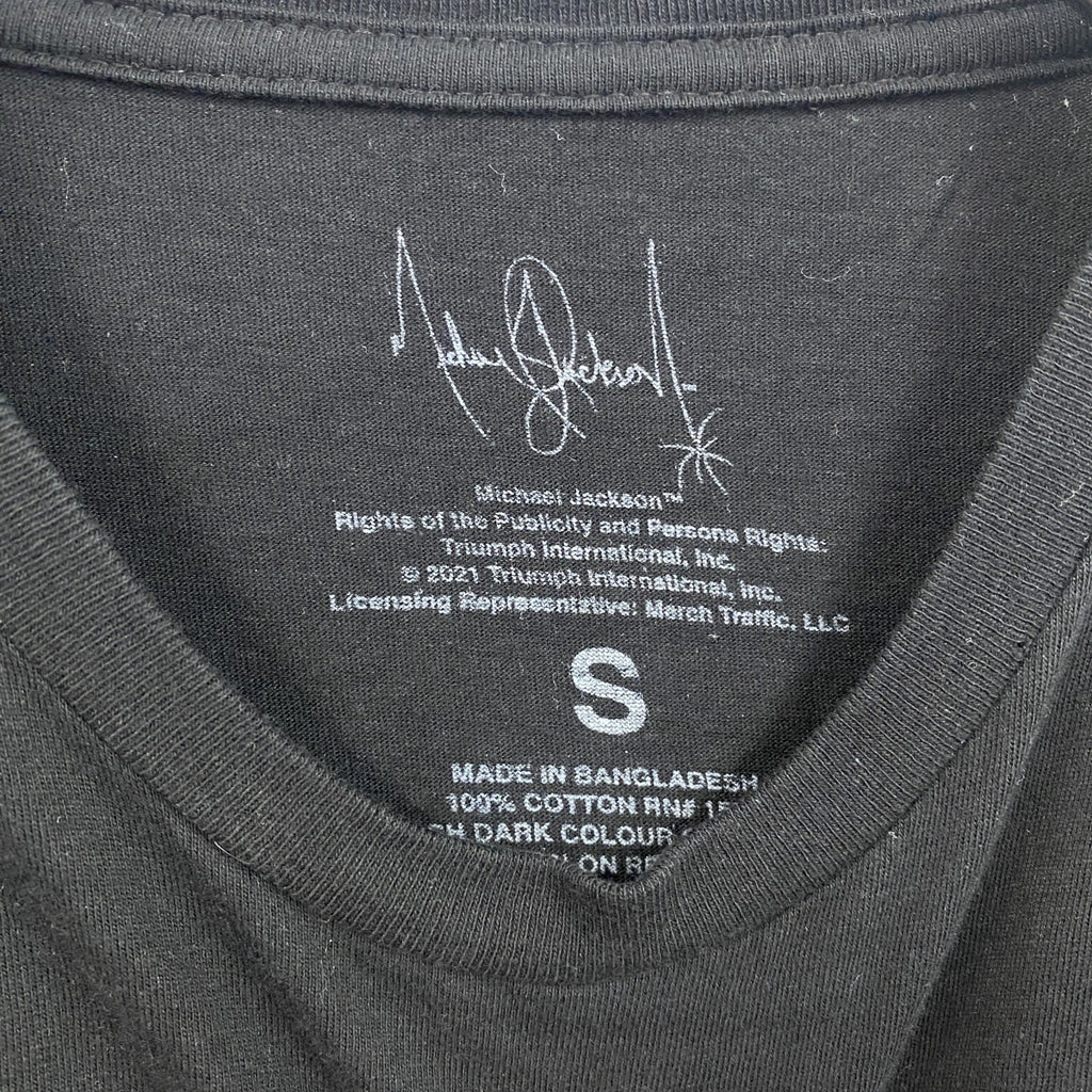 古着 used 　半袖音楽プリントTシャツ　マイケルジャクソン　ポップ　クルーネック　レトロデザイン　Sサイズ