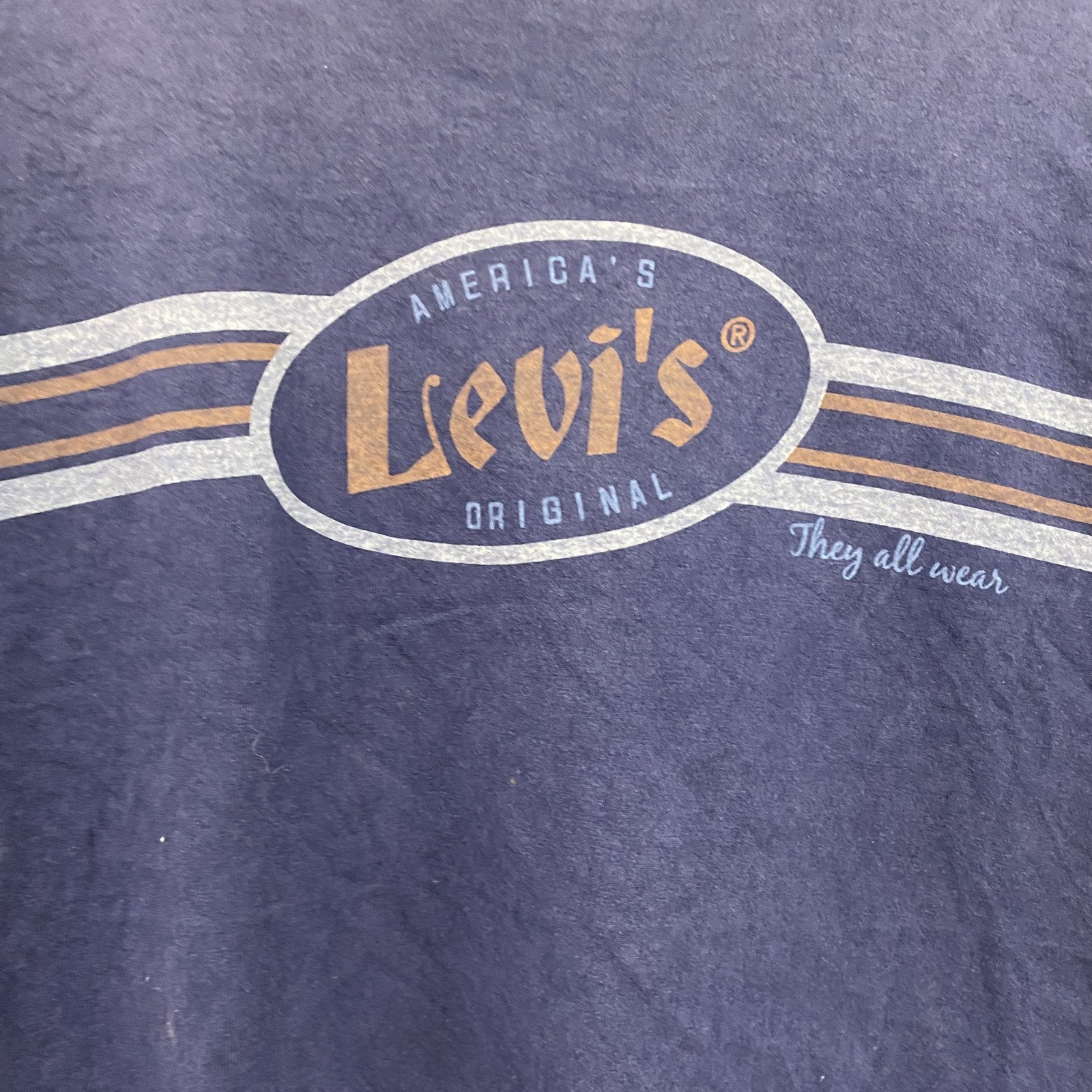 Levi’s　リーバイス　半袖プリントＴシャツ　紺　ネイビー　Lサイズ