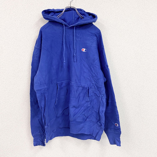 Champion　チャンピオン　リバースウィーブ　スウェットパーカー/フーディー　青　ブルー　Lサイズ