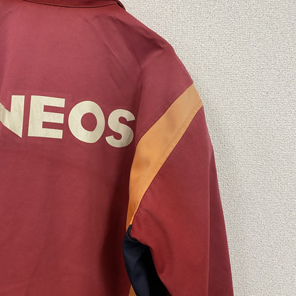 ENEOS　エネオス　ユニフォーム　作業着　ワークジャケット　フェード　デカロゴ　比翼仕立て　赤　レッド　XLサイズ