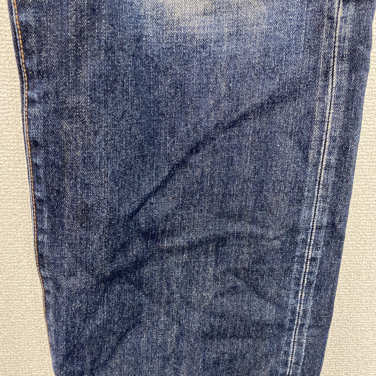 DENIM CRAFT　デニムパンツ/ジーンズ　縦落ち　鬼ヒゲ　ジップフライ　インディゴ　W40サイズ