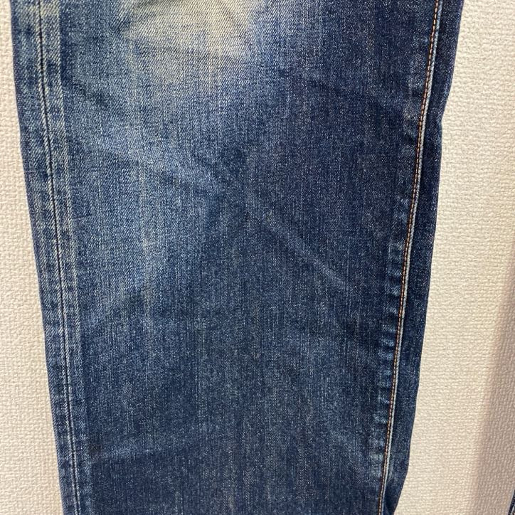 DENIM CRAFT　デニムパンツ/ジーンズ　縦落ち　鬼ヒゲ　ジップフライ　インディゴ　W40サイズ