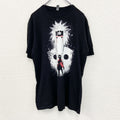 古着 used　NEXT LEVEL　半袖アニメプリントTシャツ　NARUTO　少年ジャンプ　油　黒　クルーネック　XLサイズ