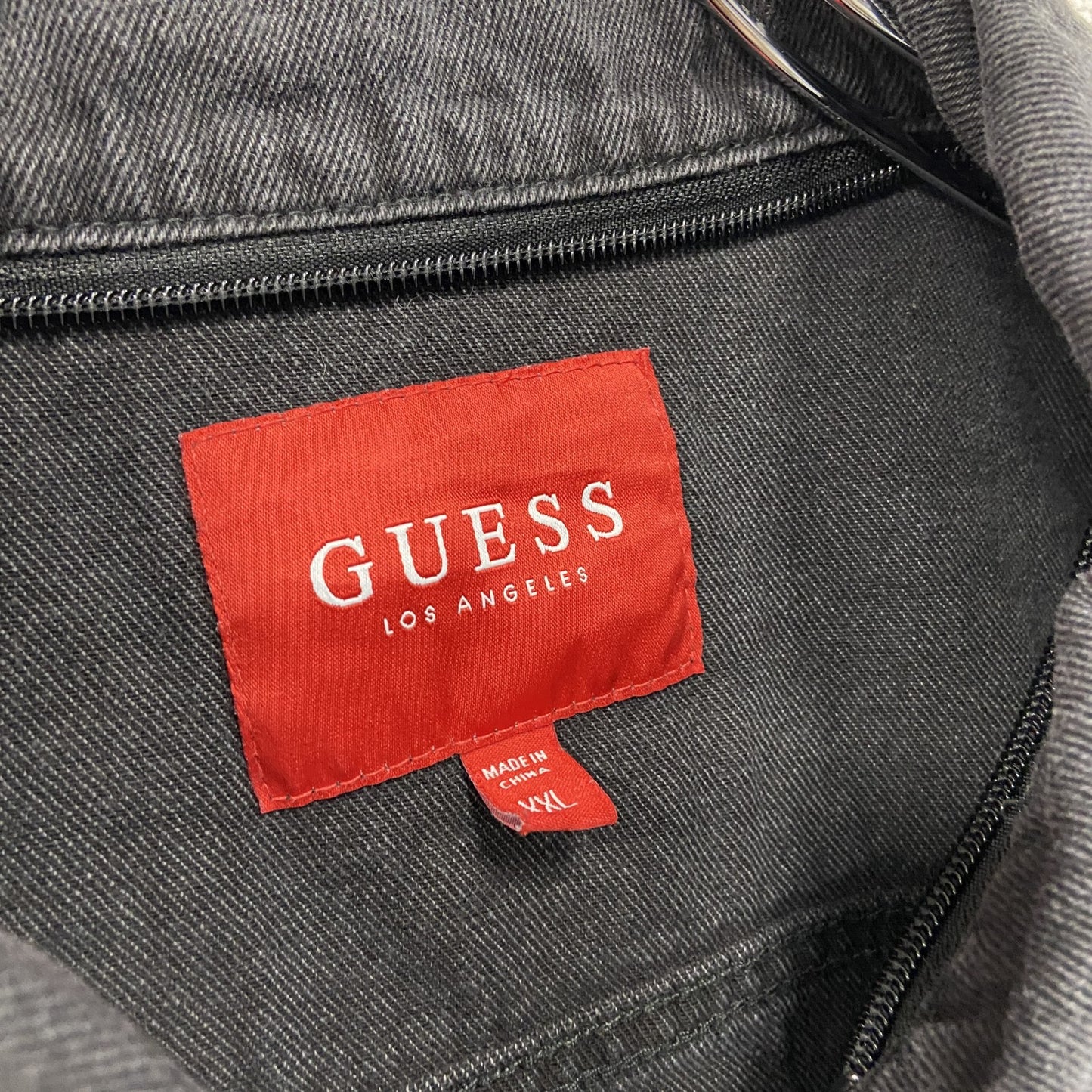 GUESS　ゲス　デニムジャケット/Gジャン　黒　ブラック　2XLサイズ
