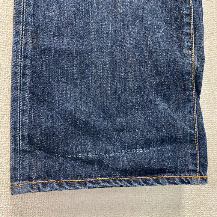 DENIM CRAFT　デニムパンツ/ジーンズ　縦落ち　鬼ヒゲ　ジップフライ　インディゴ　W40サイズ