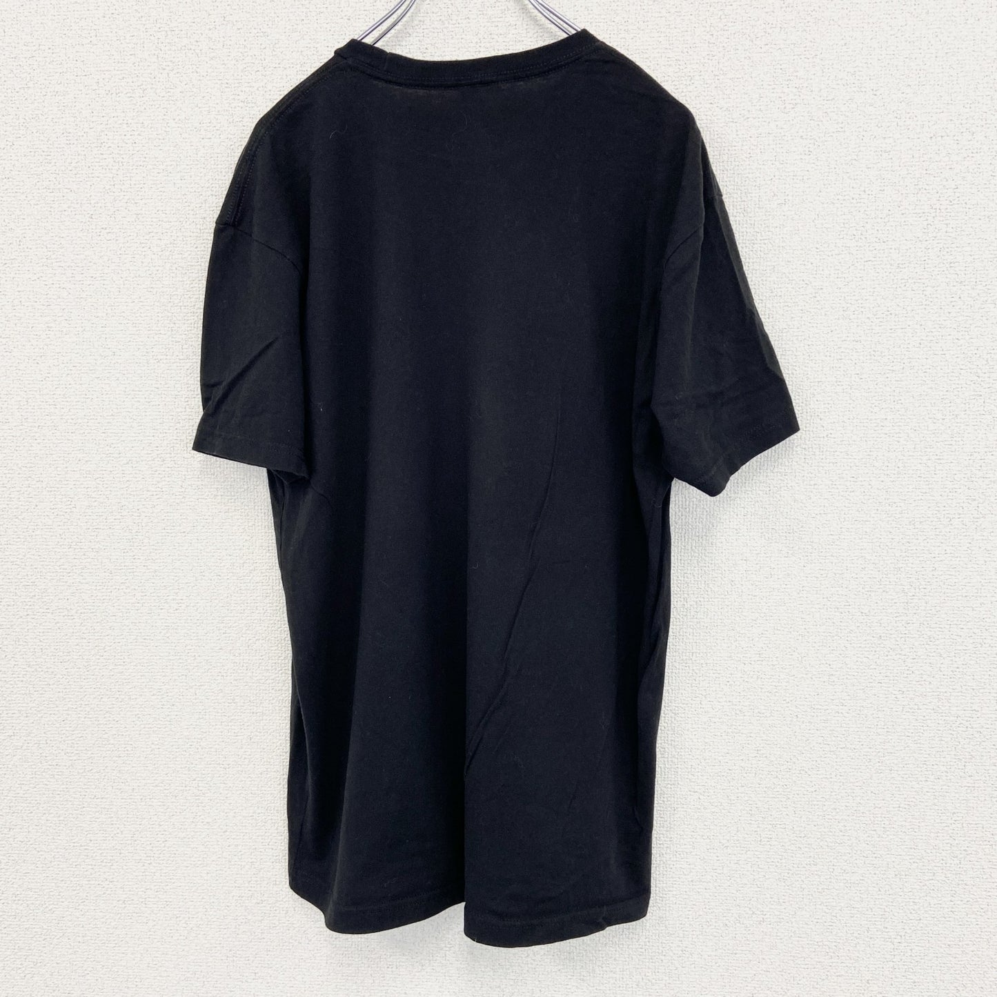 古着 used　NEXT LEVEL　半袖アニメプリントTシャツ　NARUTO　少年ジャンプ　油　黒　クルーネック　XLサイズ
