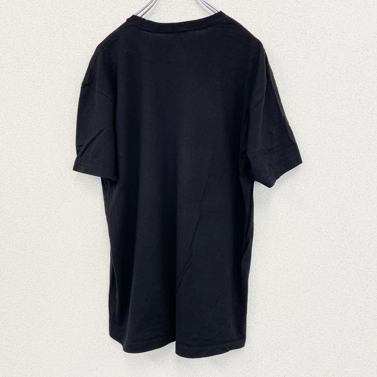 古着 used　NEXT LEVEL　半袖アニメプリントTシャツ　NARUTO　少年ジャンプ　油　黒　クルーネック　XLサイズ