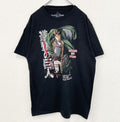 古着 used　進撃の巨人　半袖オリジナルアニメプリントTシャツ　リヴァイ兵長　クルーネック　レトロデザイン　黒　Lサイズ