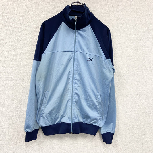 80s　PUMA　プーマ　トラックジャケット/ジャージ　ヴィンテージ　水色　ライトブルー　６サイズ