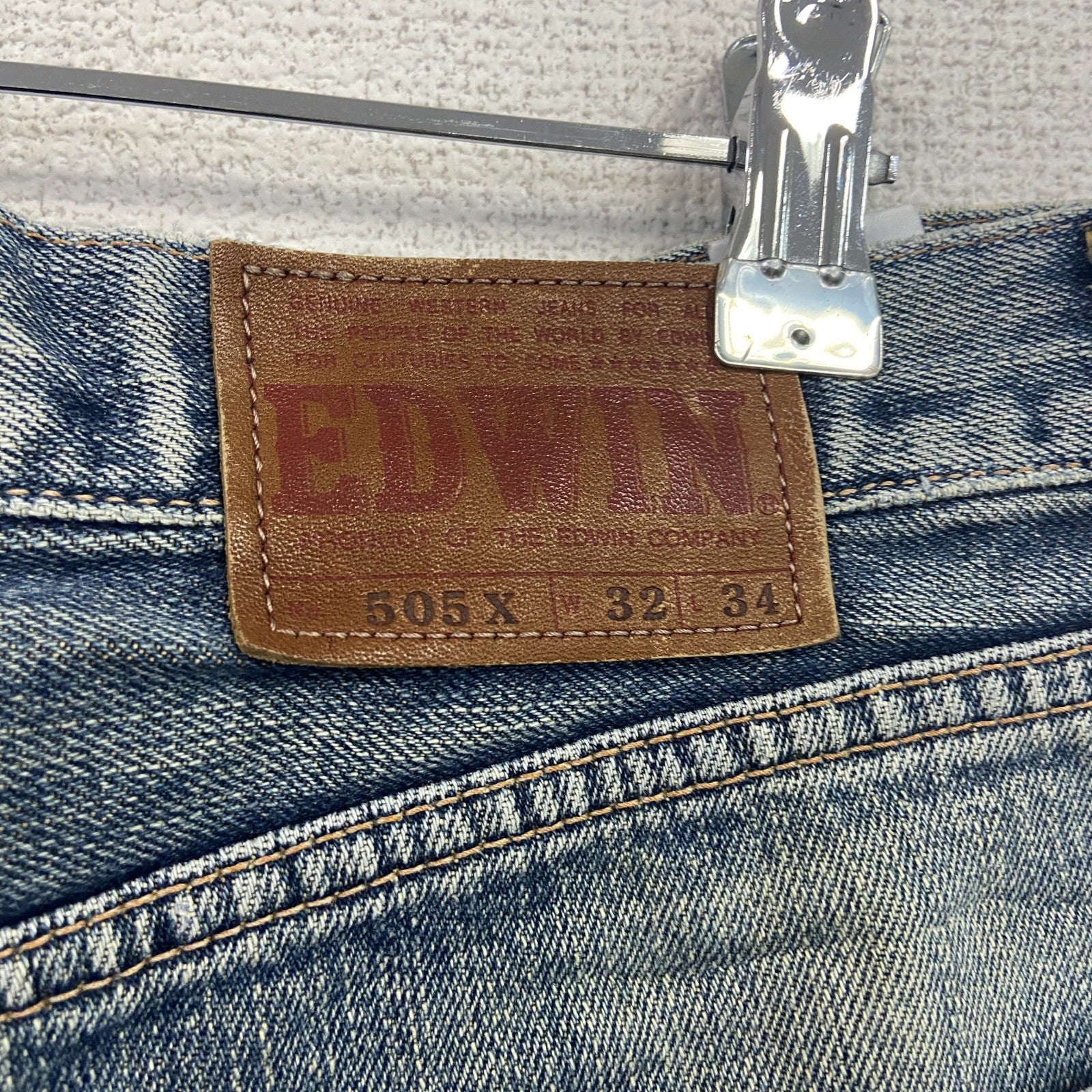 EDWIN　エドウィン　505X　デニムパンツ/ジーンズ　ジップフライ　インディゴ　W32サイズ
