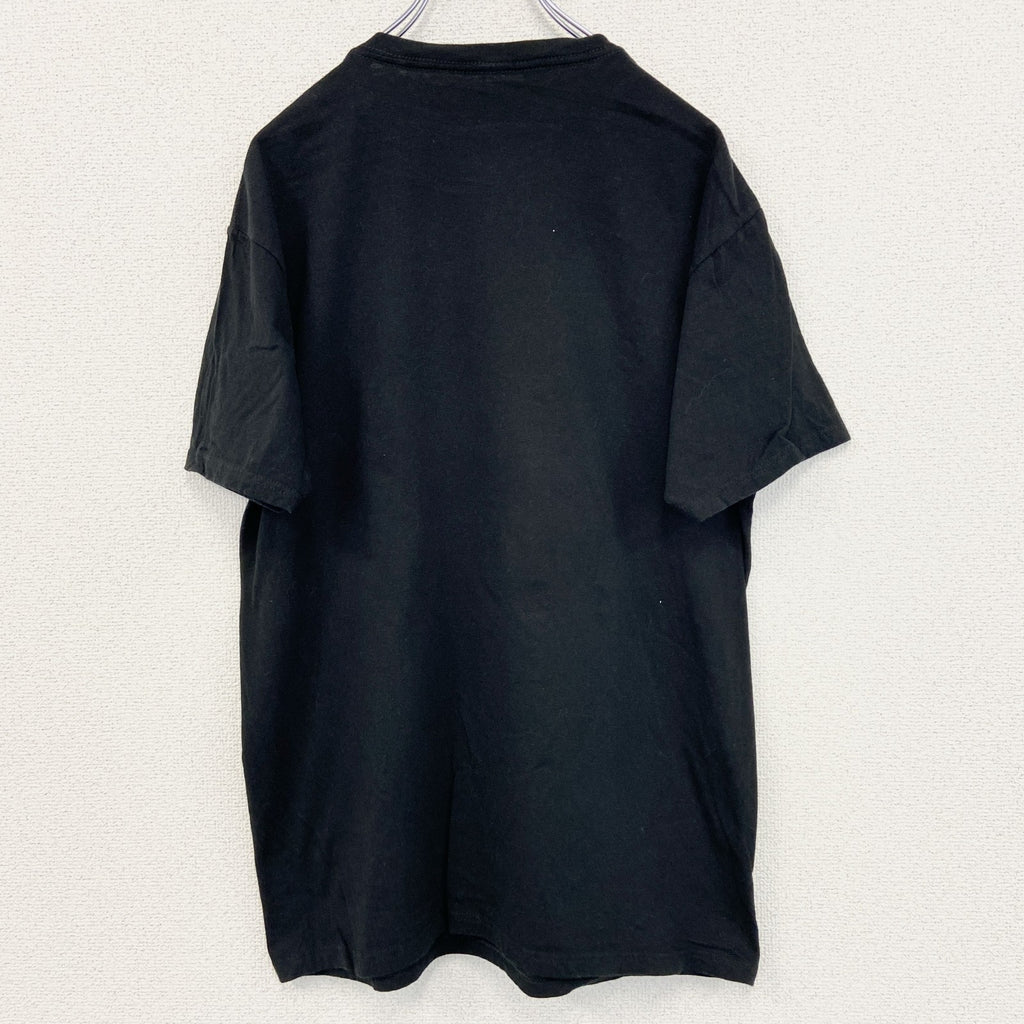 古着 used　進撃の巨人　半袖オリジナルアニメプリントTシャツ　リヴァイ兵長　クルーネック　レトロデザイン　黒　Lサイズ