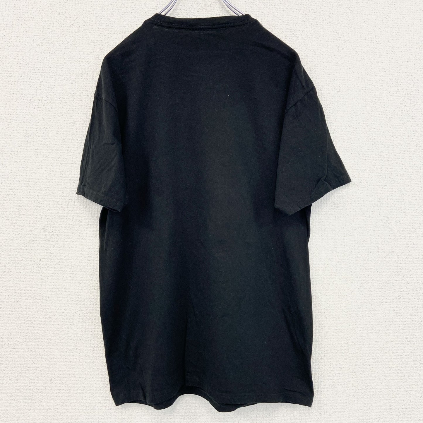 古着 used　進撃の巨人　半袖オリジナルアニメプリントTシャツ　リヴァイ兵長　クルーネック　レトロデザイン　黒　Lサイズ