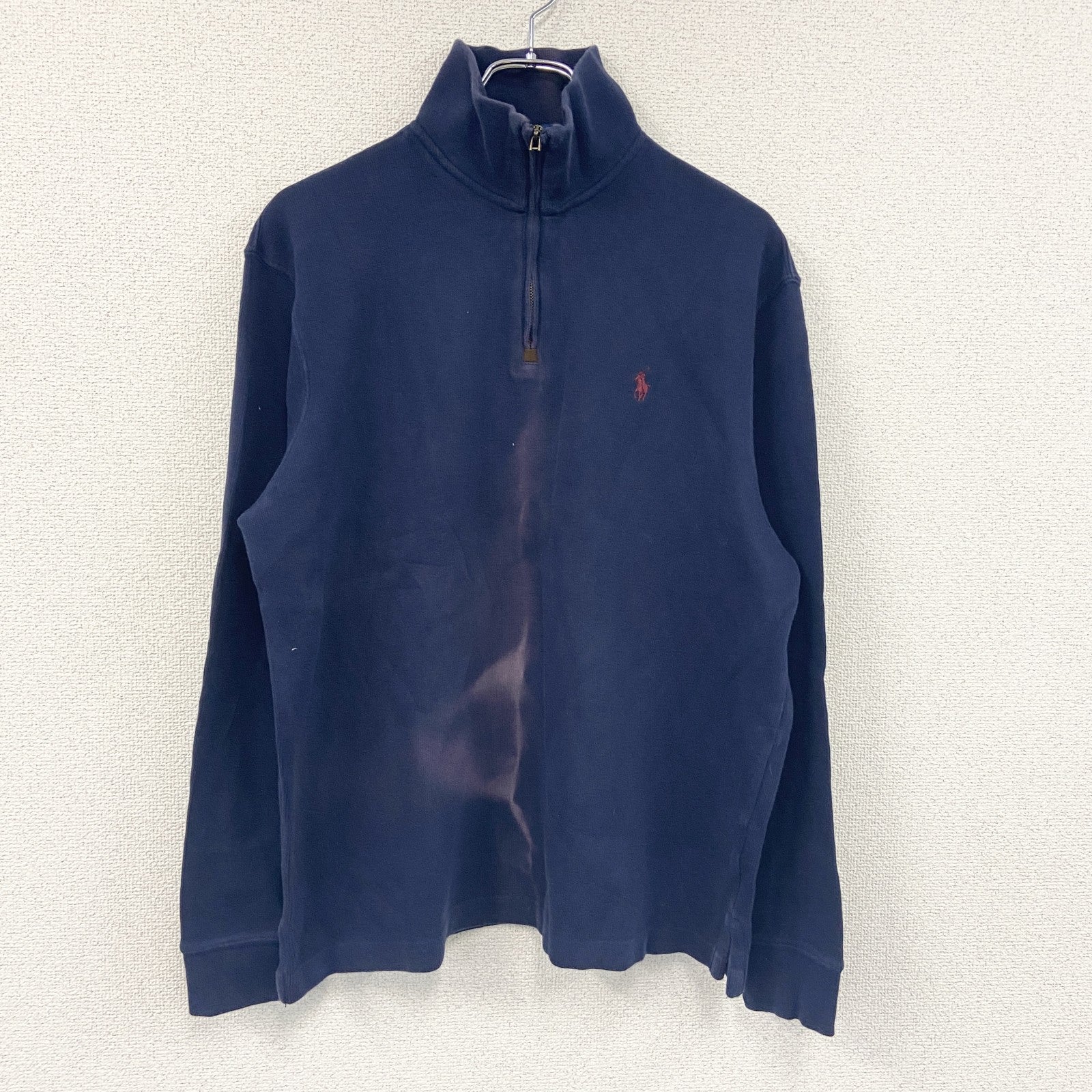POLO RALPH LAUAN　ラルフローレン　ハーフジップスウェット/トレーナー　紺　ネイビー　Lサイズ