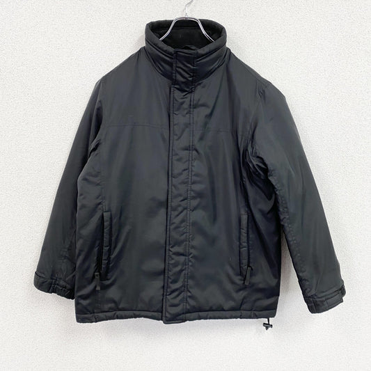 ～00s　OLD UNIQLO　オールドユニクロ　フルジップジャケット　中綿入り　比翼仕立て　黒　ブラック　Sサイズ