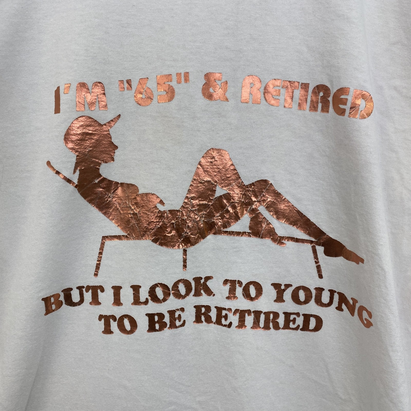 古着 used　半袖プリントTシャツ　レトロデザイン　ヴィンテージ　クルーネック　シングルステッチ　90s　白　ホワイト