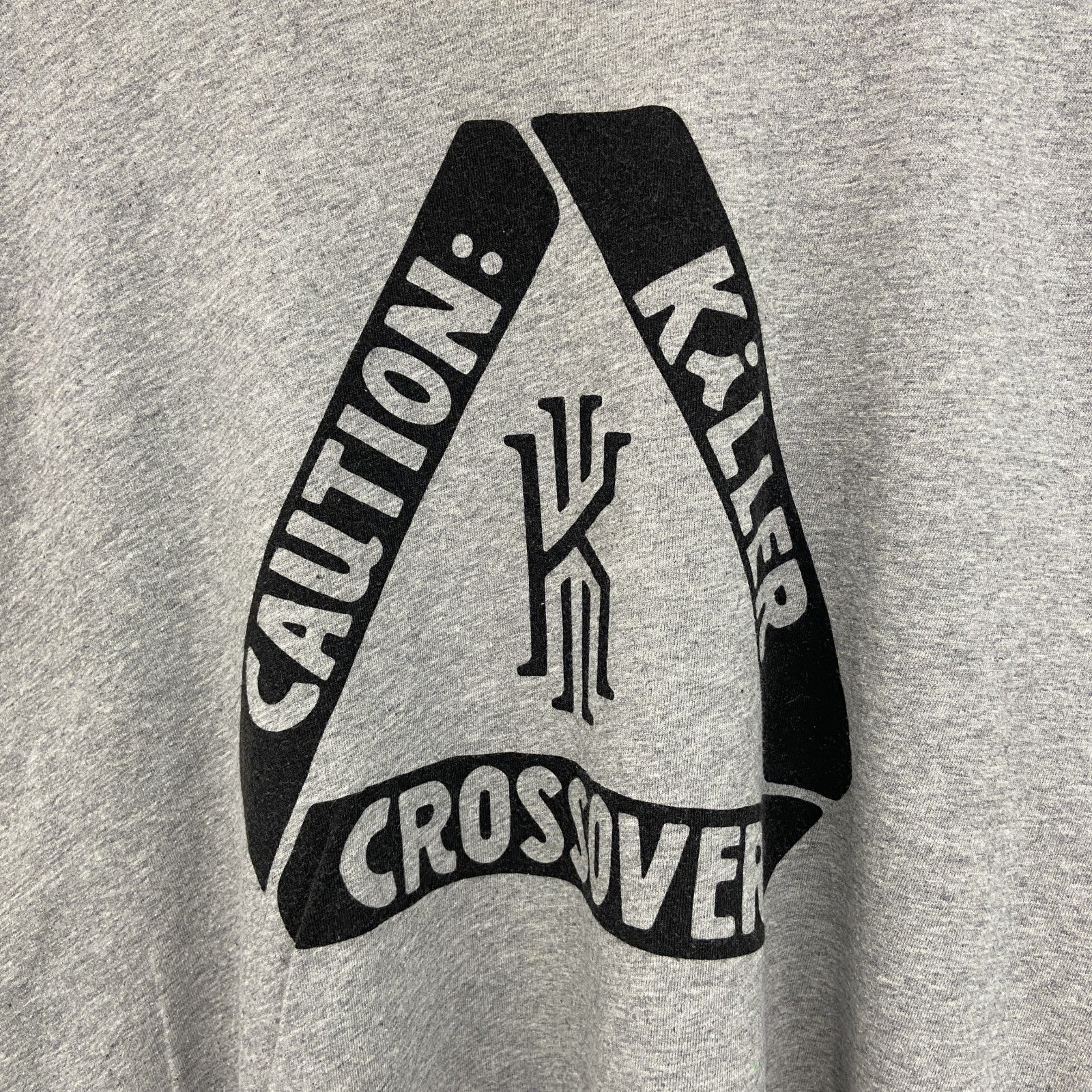 古着 used　NIKE ナイキ　半袖プリントTシャツ　カジュアルデザイン　スウッシュロゴ　グレー　クルーネック　XLサイズ