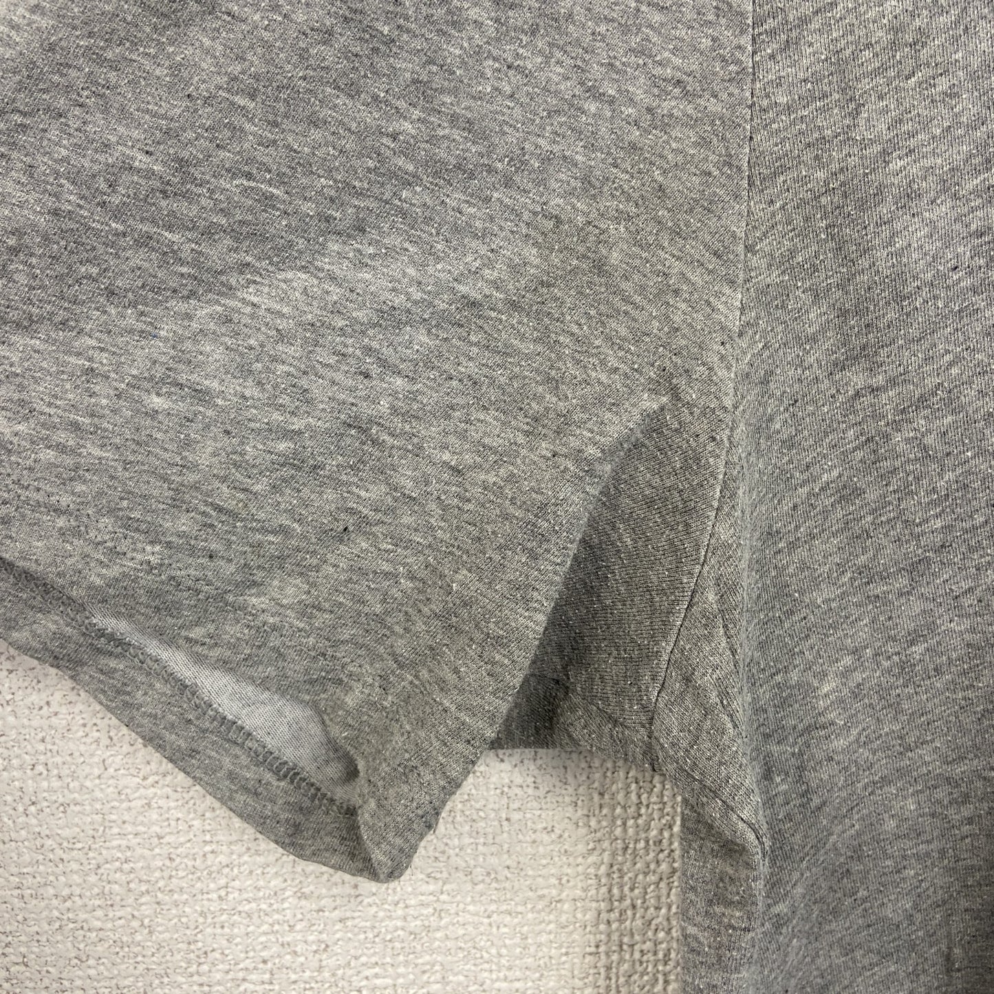 古着 used　NIKE ナイキ　半袖プリントTシャツ　カジュアルデザイン　スウッシュロゴ　グレー　クルーネック　XLサイズ