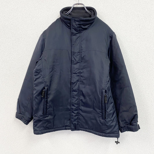 ～00s　OLD UNIQLO　オールドユニクロ　フルジップジャケット　中綿入り　比翼仕立て　紺　ネイビー　Sサイズ