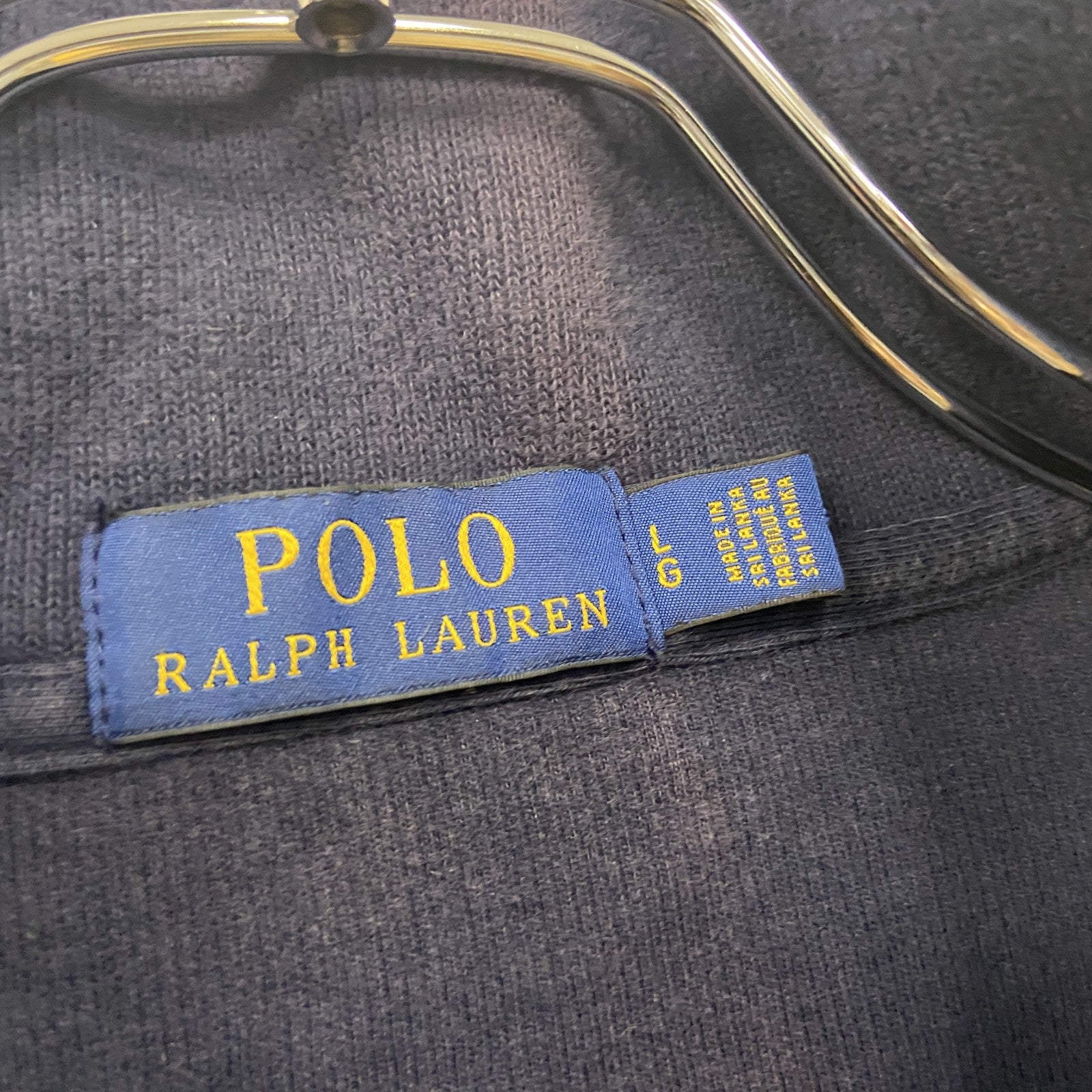 POLO RALPH LAUAN　ラルフローレン　ハーフジップスウェット/トレーナー　紺　ネイビー　Lサイズ