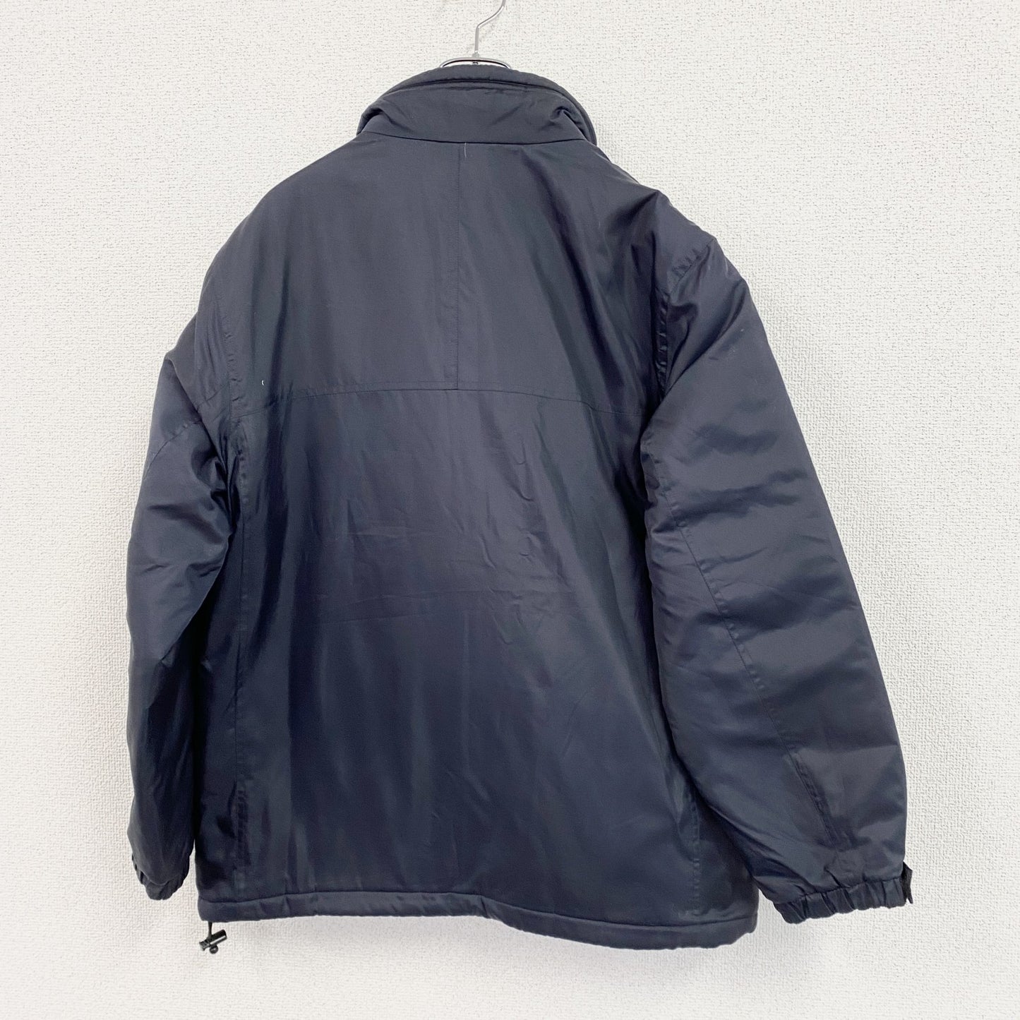 ～00s　OLD UNIQLO　オールドユニクロ　フルジップジャケット　中綿入り　比翼仕立て　紺　ネイビー　Sサイズ