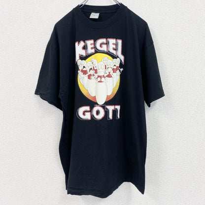 古着 used 　半袖プリントTシャツ　ボーリング　キャラクター　ツアーT　クルーネック　レトロデザイン　XLサイズ