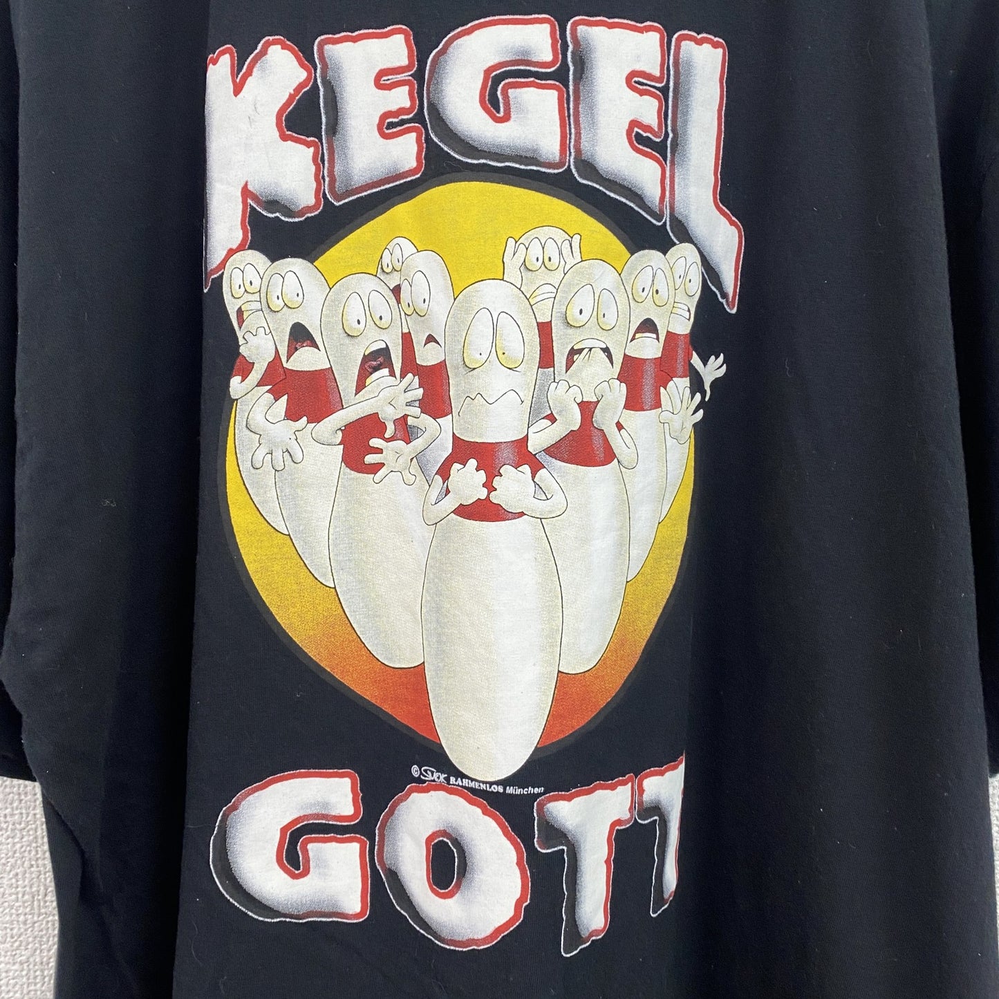 古着 used 　半袖プリントTシャツ　ボーリング　キャラクター　ツアーT　クルーネック　レトロデザイン　XLサイズ