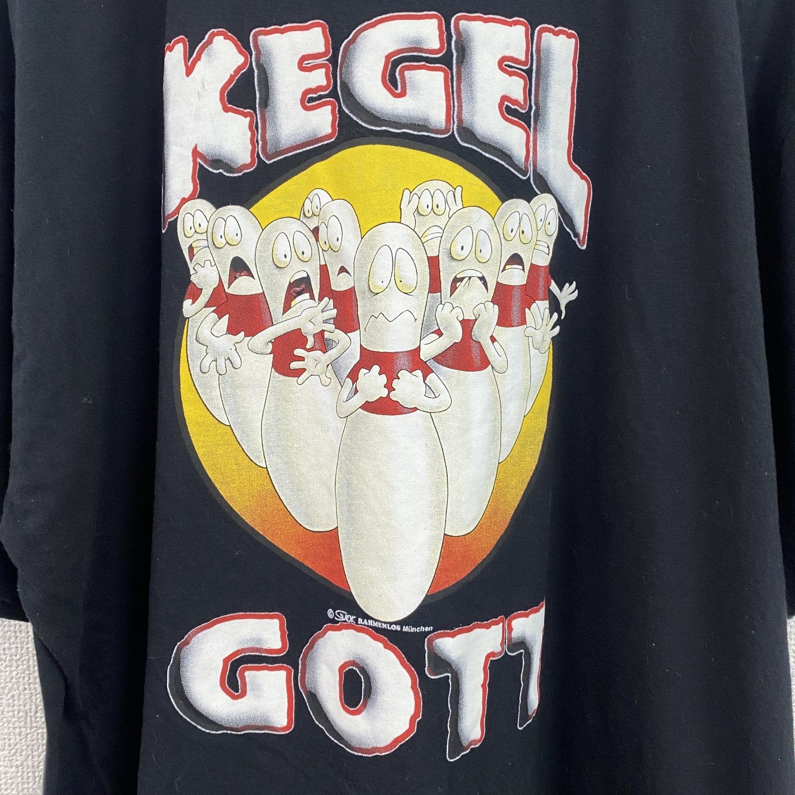 古着 used 　半袖プリントTシャツ　ボーリング　キャラクター　ツアーT　クルーネック　レトロデザイン　XLサイズ