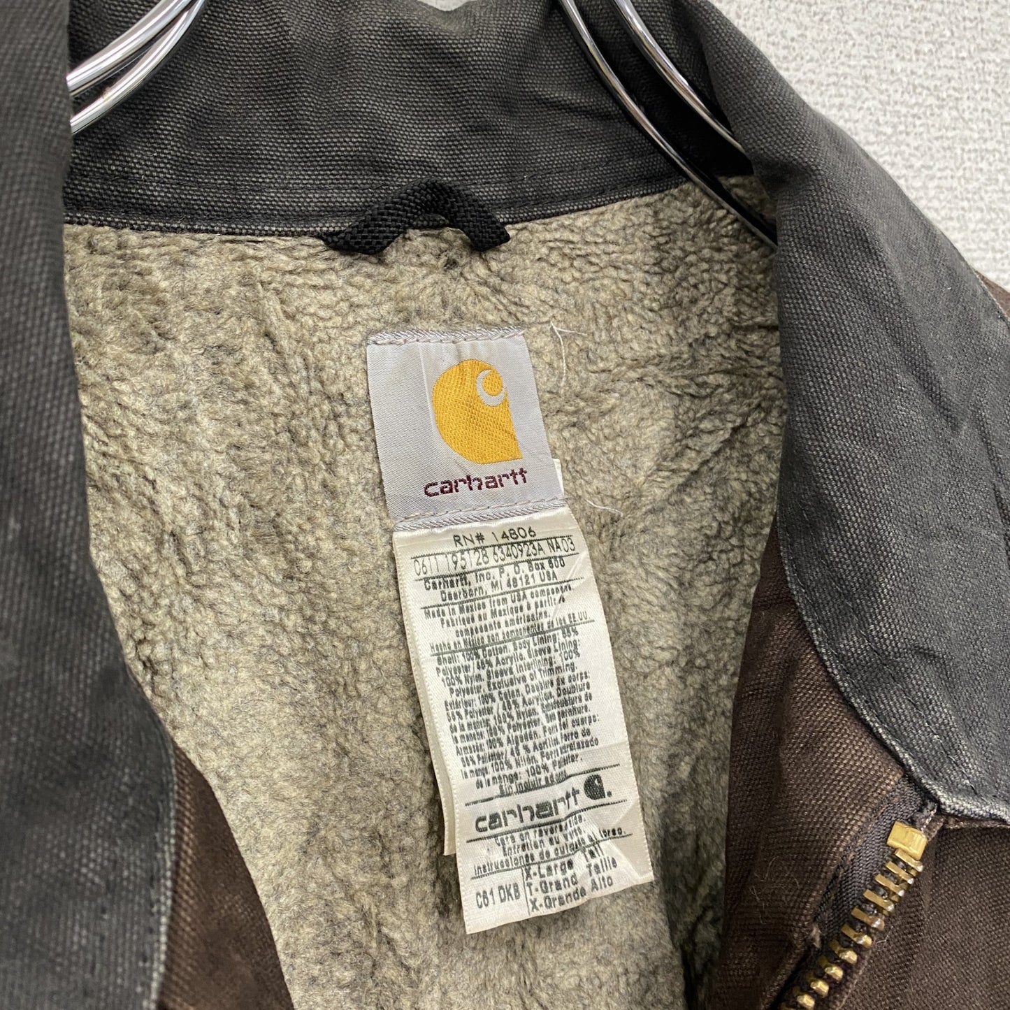 Carhartt　カーハート　サンドストーンリッジコート　ダックジャケット　ボアライナー　茶色　ブラウン　XLサイズ