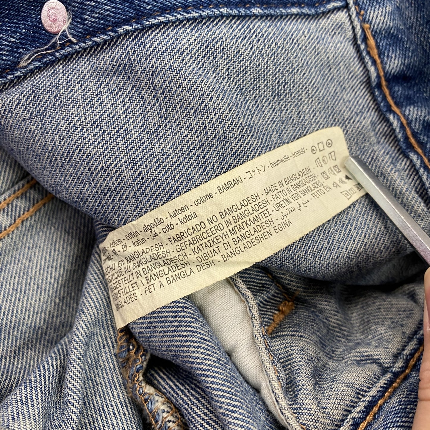 ZARA　ザラ　3rdタイプ　デニムジャケット/Gジャン　ダメージ加工　インディゴ