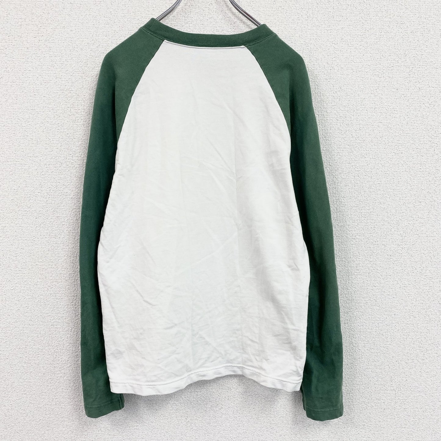 Champion　チャンピオン　長袖Tシャツ/ロンT　ラグランスリーブ　トリコタグ　復刻　白　ホワイト　Mサイズ