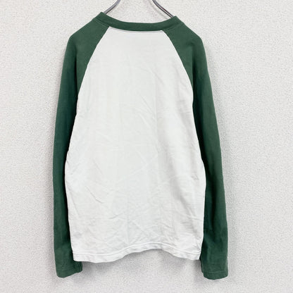 Champion　チャンピオン　長袖Tシャツ/ロンT　ラグランスリーブ　トリコタグ　復刻　白　ホワイト　Mサイズ