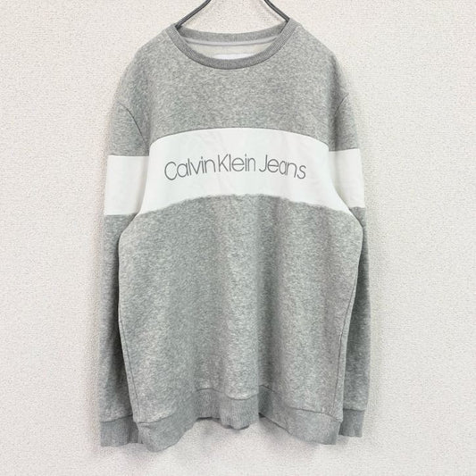 CALVIN KLEIN JEANS　カルバンクラインジーンズ　スウェット/トレーナー　灰色　グレー　Lサイズ