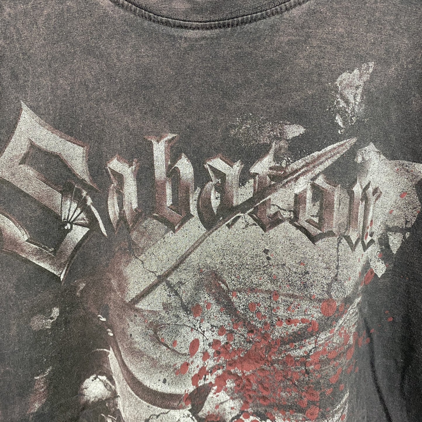 古着 used 　半袖音楽プリントTシャツ　SABATON　クルーネック　シンフォニックメタル　100%コットン　Mサイズ