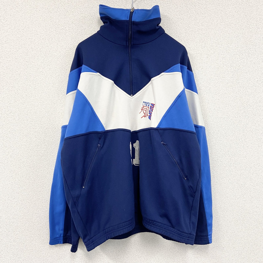 ～00s　MASITA　トラックジャケット/ジャージ　ハーフジップ　ヴィンテージ　紺　ネイビー　XLサイズ