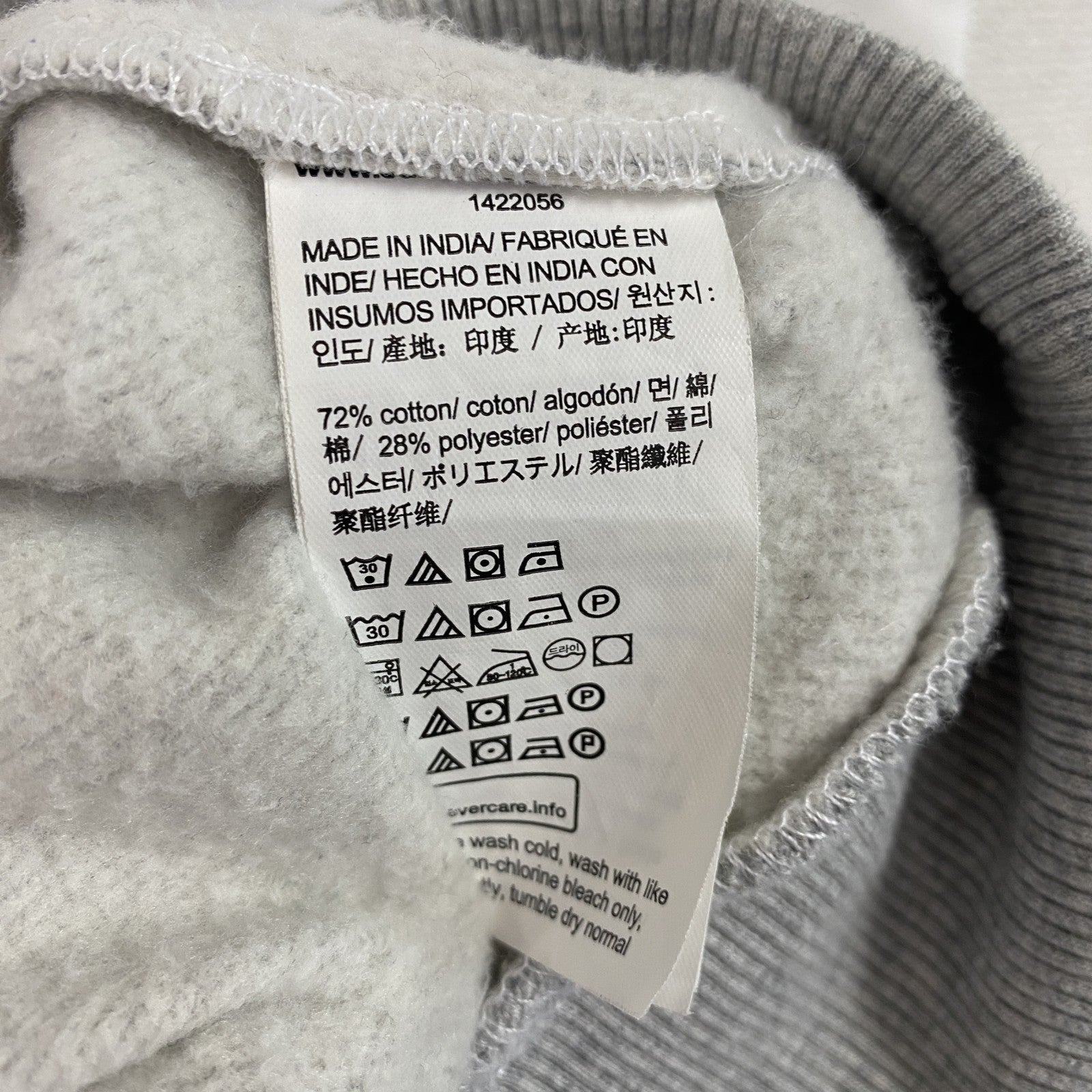 CALVIN KLEIN JEANS　カルバンクラインジーンズ　スウェット/トレーナー　デカロゴ　灰色　霜降りグレー　Lサイズ